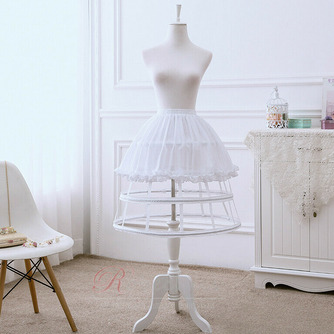 Jupe Cage pour femme, jupon en mousseline de soie, jupon Pannier, robe courte Lolita jupon Ballet 60CM - Page 2