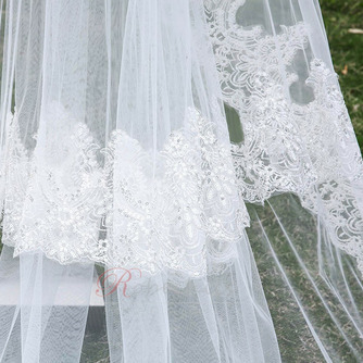 Nouveau voile à trois couches de dentelle en gros accessoires de mariage voile de queue de mariée - Page 3