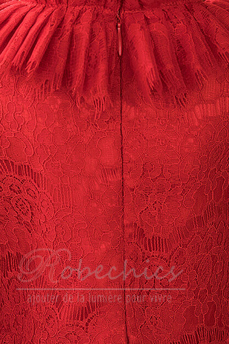 Robe Cortège Fille Zip Longueur Cheville Manche de Bulle Manquant Col ras du Cou - Page 5