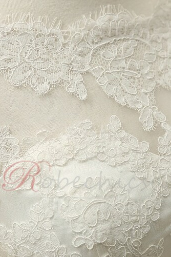 Robe de mariée Tissu Dentelle Col ras du Cou Couvert de Dentelle - Page 4