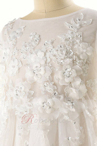 Robe Cortège Fille Zip Longueur Mollet Été Manche Aérienne Naturel taille - Page 8