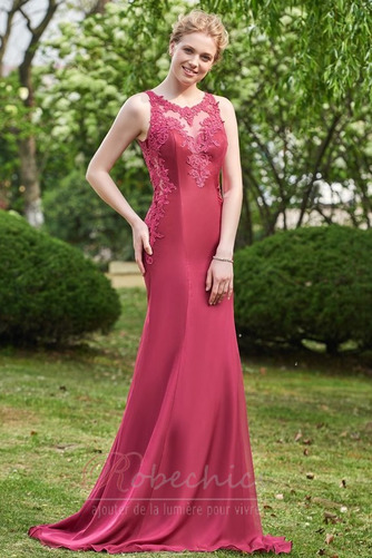 Robe Demoiselle d'Honneur Gazer Longue Chiffon Col Bateau Perler - Page 2