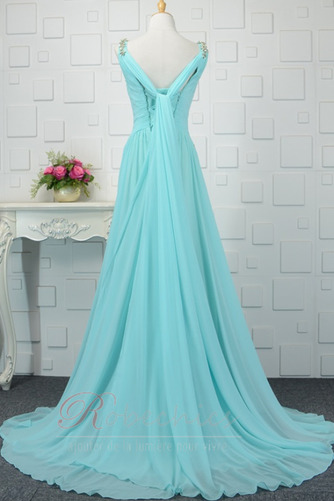 Robe de Soirée Naturel taille Chiffon Printemps Norme Lacez vers le haut - Page 2