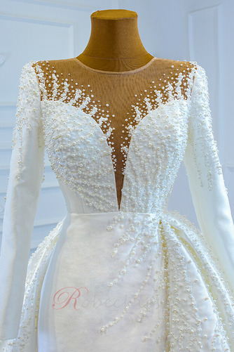 Robe de mariée Corsage Avec Bijoux Manquant Naturel taille Longue - Page 6