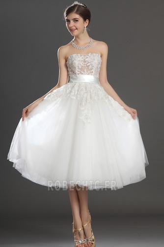 Robe de mariée Jardin Triangle Inversé Naturel taille mini Ceinture en Étoffe - Page 1