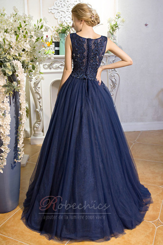 Robe de Bal Zip Traîne Courte A-ligne Fourreau Avec Bijoux Cérémonial - Page 2