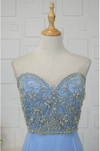 Robe de Soirée Glissière Été Col en Cœur Fourreau Avec Bijoux - Page 7