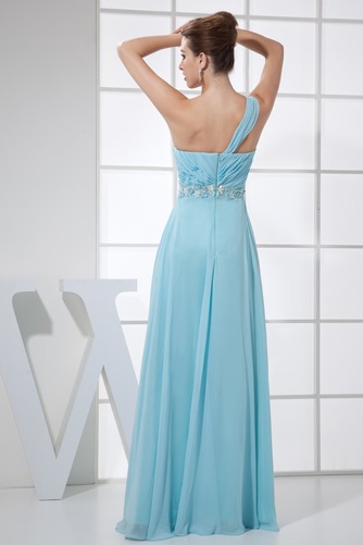 Robe de Bal Empire Chiffon Perle Manche Asymétrique Norme À la masse - Page 2