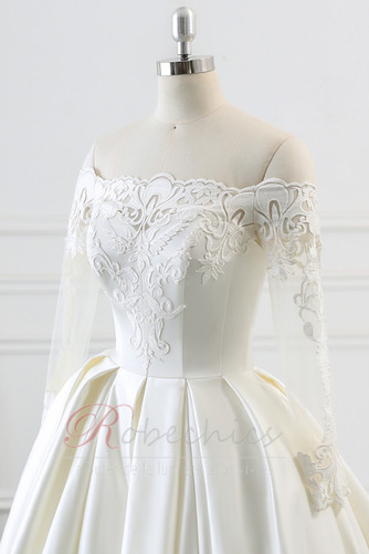 Robe de mariée Salle Lacet Plus la taille Satin Appliques Naturel taille - Page 5