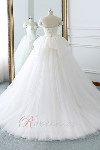 Robe de mariée Hiver Sans Manches Tulle Train de balayage Multi Couche - Page 3