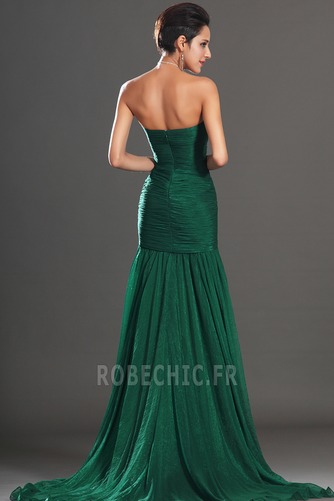 Robe de Soirée Jade Sans Manches Tube droit Glamour Chiffon Zip - Page 6