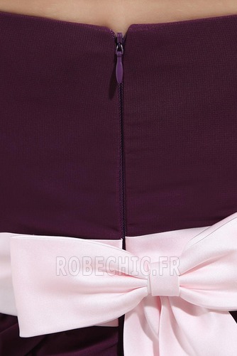 Robe Demoiselle d'Honneur Raisin a ligne Zip Naturel taille Col en Cœur - Page 7