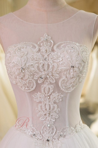 Robe de mariée Dentelle Lacet Formelle Sans Manches Tissu Dentelle - Page 4