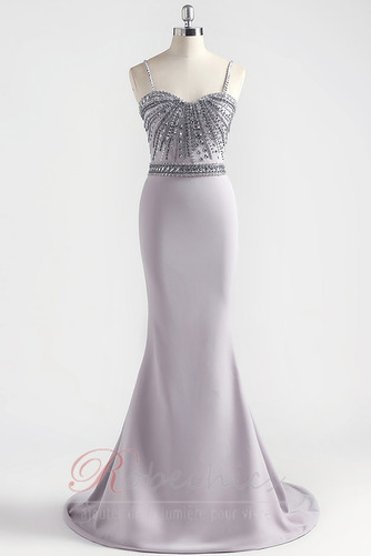 Robe de Soirée Longueur au sol Bretelles Spaghetti Mince Fourreau - Page 6