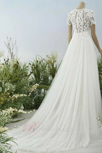 Robe de mariée Jardin Sans Manches Sommaire Automne Fermeture éclair - Page 2