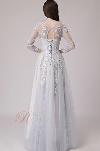 Robe de Soirée Manche Aérienne Elégant Manquant Naturel taille - Page 2