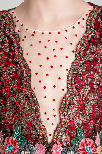 Robe Cortège Fille Couvert de Dentelle Balançoire Manche de T-shirt Cérémonial - Page 5