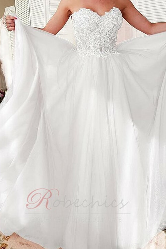 Robe de mariée Tulle Zip Couvert de Dentelle Naturel taille Romantique - Page 3