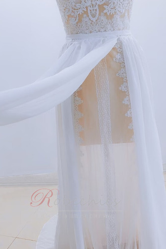 Robe de mariée Dentelle Chiffon Sans Manches De plein air Gazer Elégant - Page 7