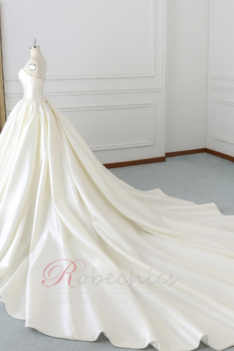 Robe de mariée A-ligne Traîne Longue Salle Printemps Soie Dos nu - Page 2