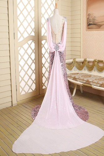 Robe paillettes Naturel taille Gaze Manquant Cristal Fourreau - Page 2