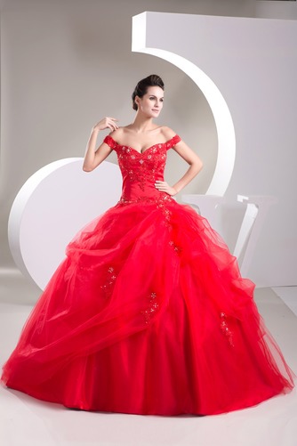 Robe de Bal Princesse Manche Courte Mancheron Appliques Norme - Page 1