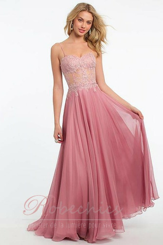 Robe de Bal Sexy Manquant A-ligne Chiffon Naturel taille Appliques - Page 1