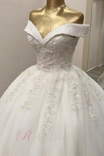 Robe de mariée Fourreau Avec Bijoux Sans Manches Naturel taille Perle - Page 3