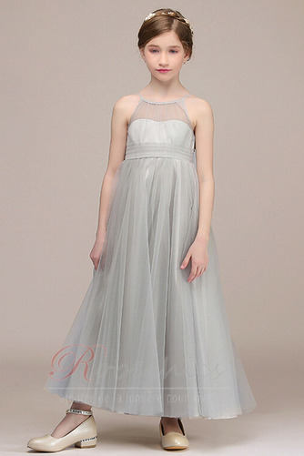 Robe Cortège Fille Tulle Sans Manches Gradins Col ras du Cou Naturel taille - Page 5