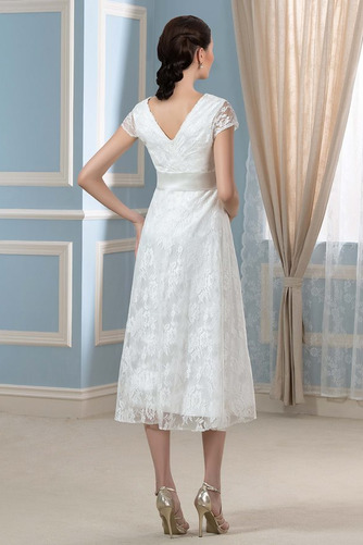 Robe de mariée Grandes Tailles Orné de Nœud à Boucle Fermeture éclair - Page 3