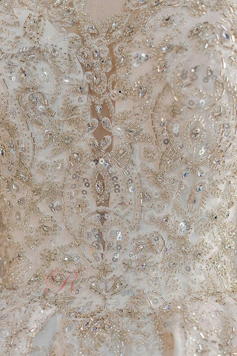 Robe de mariée Manche Longue Eglise Lacez vers le haut Longue Perle - Page 3