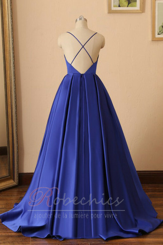 Robe de Bal a ligne Sans Manches Traîne Courte Décolleté Dans le Dos - Page 2