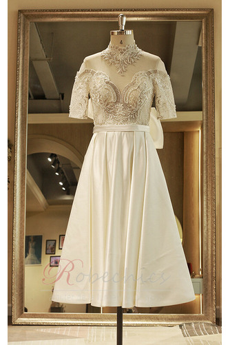 Robe de mariée Orné de Nœud à Boucle Naturel taille Nœud à Boucles - Page 4