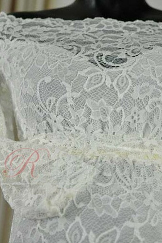 Robe de mariée Grossesse Tissu Dentelle Elégant Dentelle Fermeture éclair - Page 5