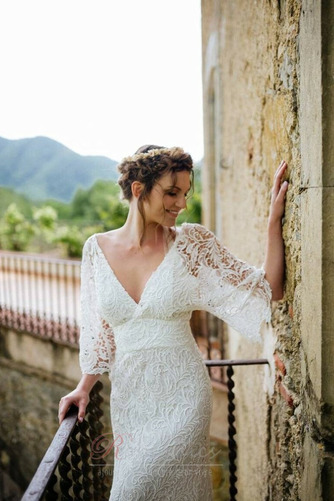 Robe de mariée Manche Courte Col en V De plein air Manche Lâche Naturel taille - Page 4