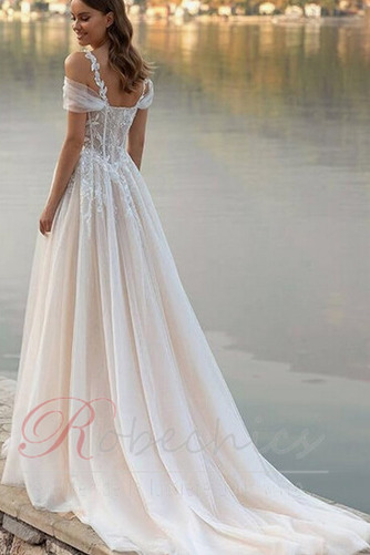 Robe de mariée Naturel taille Poétique Traîne Courte Été aligne Manquant - Page 2