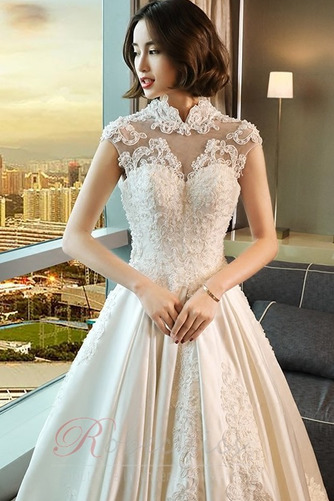 Robe de mariée Norme Salle Hiver Satin Longueur ras du Sol A-ligne - Page 2