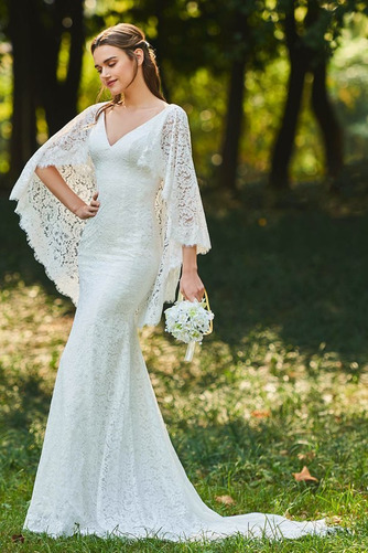 Robe de mariée Dentelle Modeste Sans Manches De plein air élancé - Page 3