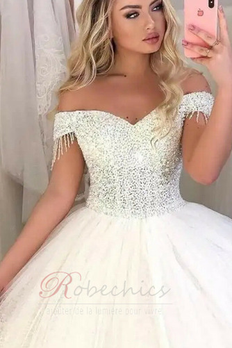 Robe de mariée Naturel taille Salle Printemps Chaussez Perler Formelle - Page 3