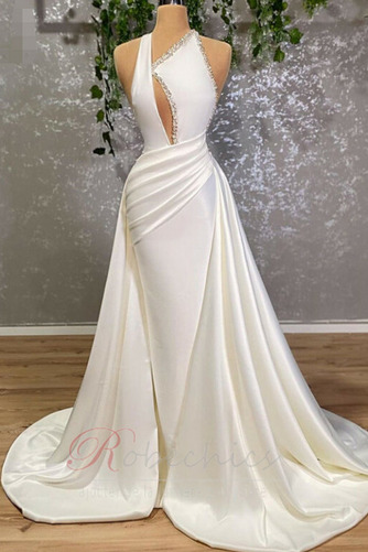 Robe de mariée Simple Naturel taille Dos nu Manquant Sans Manches - Page 1