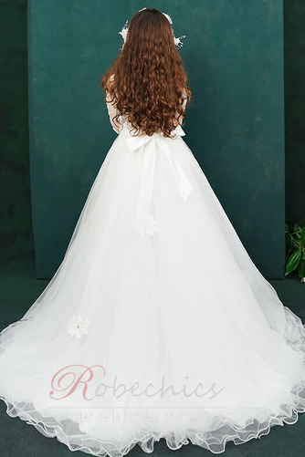 Robe Cortège Fille Tulle Manquant Naturel taille 3/4 Manche Col de chemise t - Page 2