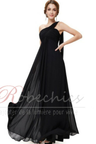 Robe de Soirée Dos nu Elégant Naturel taille Épaule Asymétrique Sans Manches - Page 12