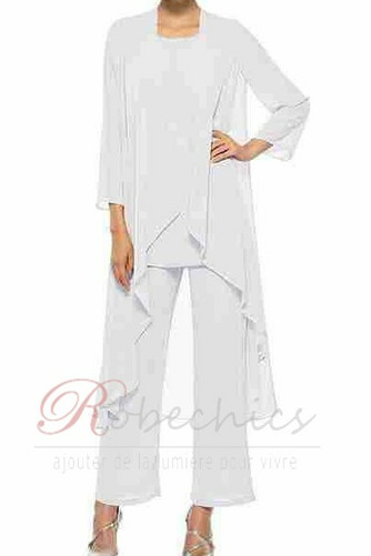 Robe de mère pantalon de costume Luxueux Longueur Cheville Naturel taille Mousseline de soie - Page 11