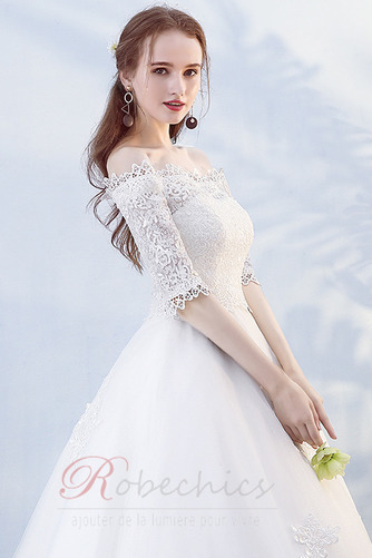 Robe de mariée 1/2 Manche Couvert de Dentelle Plage Hiver aligne - Page 4