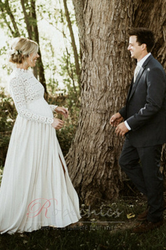 Robe de mariée Grossesse Couvert de Dentelle Naturel taille Haute Couvert - Page 1