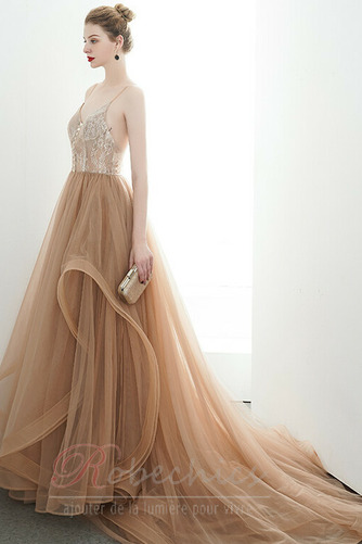 Robe de Soirée Longue Dentelle Sans Manches A-ligne Hiver Elégant - Page 6