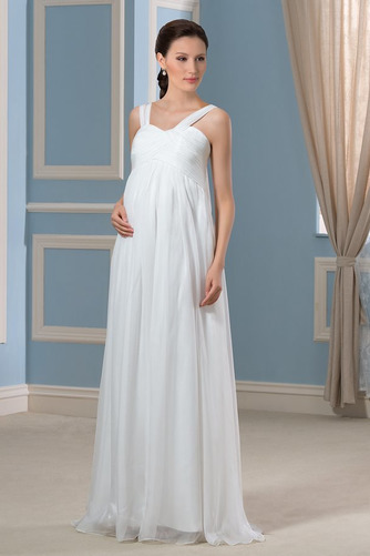 Robe de mariée Traîne Courte pli Simple Corsage plissé Fermeture éclair - Page 1
