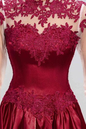 Robe de Cocktail Mi-longues Satin Triangle Inversé Décolleté Dans le Dos - Page 5