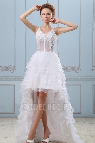 Robe de mariée Dentelle Fourreau Avec Bijoux Organza Sans Manches - Page 2