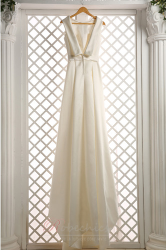Robe de mariée aligne Sans Manches Naturel taille Simple Zip Manquant - Page 7